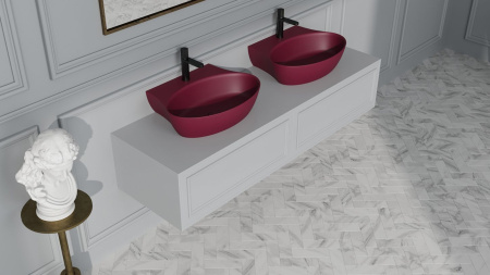 Фото раковина salini s-sense alda wall 01 140311grf, глянец покраска по ral полностью