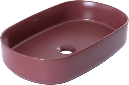 Фото раковина накладная allen brau fantasy 55 4.11022.bd, бордо