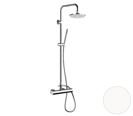 Фото душевая система remer minimal n37rx7mmm20bo, белый матовый