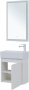 Фото комплект мебели aquanet nova lite 50 белый глянец (с дверецей)