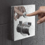 Фото смеситель с термостатом hansgrohe showerselect 15737400 для душа встраиваемый