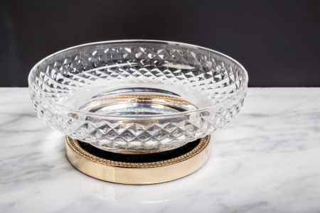 Фото мыльница boheme crystal luxury options 10205, золото