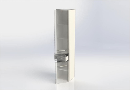 Фото пенал подвесной aquanet виченца 36 белый