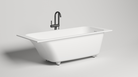 Фото ванна salini s-stone orlanda kit 102122mrf 180*80 см, матовая покраска по ral полностью