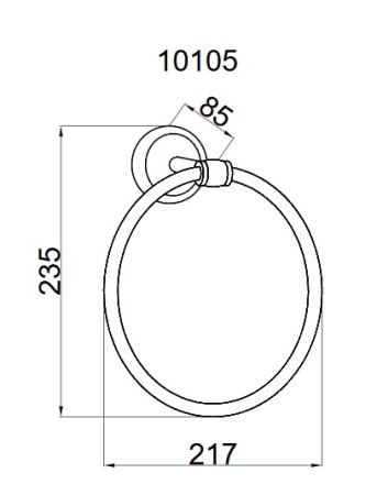 Фото кольцо для полотенца boheme palazzo 10105, золото