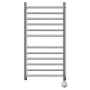 Фото полотенцесушитель электрический point аврора pn10158spe п11 500x800 с полкой левый/правый, хром