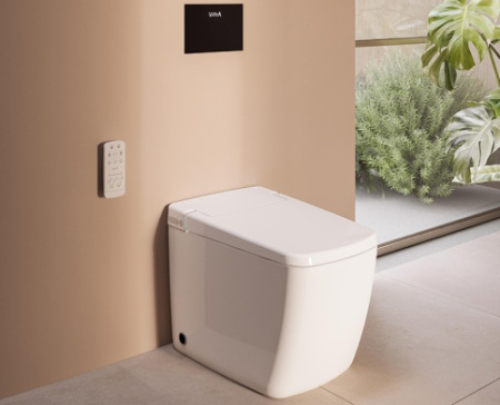 Фото унитаз приставной интеллектуальный vitra v-care prime 7232b403-6217, белый