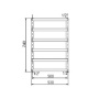 Фото полотенцесушитель водяной cordivari alessandra 3551680400003 53х74