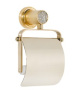 Фото держатель для туалетной бумаги с крышкой boheme royale cristal gold 10921-g, золото