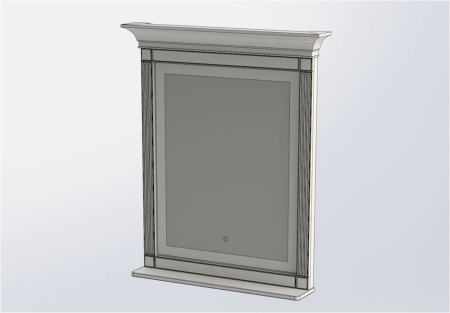 Зеркало с подсветкой Aquanet Селена 90 белый/серебро