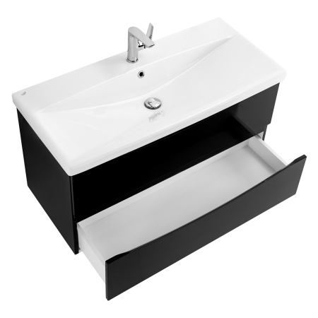 Фото тумба подвесная belbagno marino-cer 80 nero lucido 