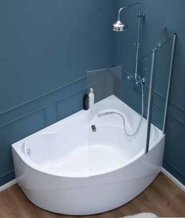 Фото акриловая ванна aquanet jamaica правая 160*100 см, белая