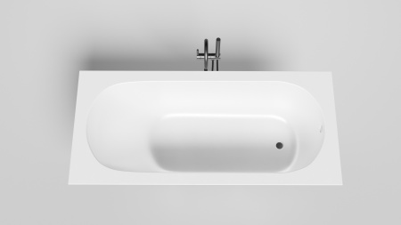 Фото ванна salini s-stone ornella 102322mrf 180*80 см, матовая покраска по ral полностью