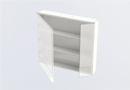 Фото зеркало-шкаф aquanet нота 75 белый