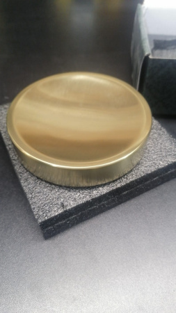 Фото мыльница настольная круглая boheme 10963-mg, матовое золото