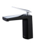Фото смеситель для раковины boheme venturo 371-b черный/хром