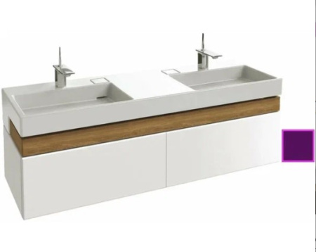 Фото тумба для раковины jacob delafon terrace eb1189-f26 150 см, сливовый блестящий