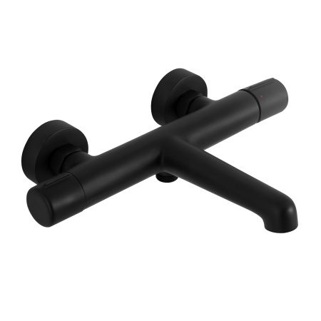 Фото смеситель для ванны и душа belbagno uno uno-vasm-nero, черный матовый