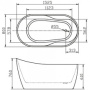 Фото акриловая ванна belbagno bb301 152х80