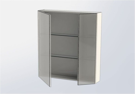 Фото зеркало-шкаф aquanet орлеан 80 белый