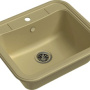 Фото мойка кухонная ewigstein antik 60х52 бежевый
