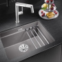 Фото мойка для кухни из искусственного камня blanco etagon 500-u 522227 антрацит