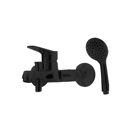 Фото смеситель для ванны и душа bravat eco, черный