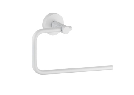 Фото кольцо для полотенца boheme uno 10975-mw, белое матовое