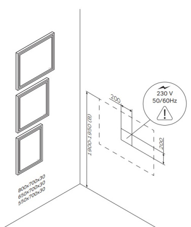 Зеркало с LED-подсветкой Am.Pm Gem M91AMOX0801WG 80*70 см