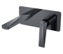 Фото смеситель для раковины встраиваемый в стену boheme venturo 375-sgm, черный хром