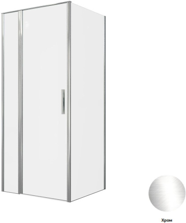 Фото душевой угол allen brau priority 3.31025.00 + 3.31040.00 90*80*200 см, профиль хром