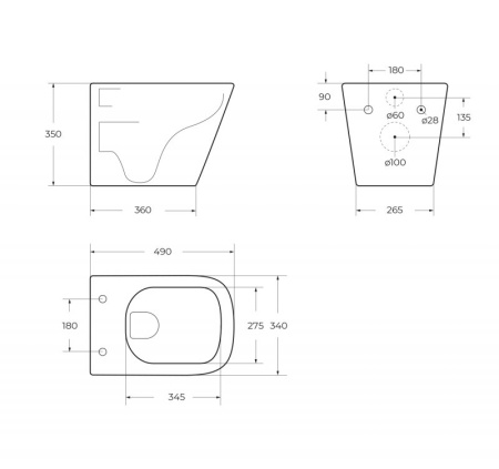 Фото унитаз подвесной безободковый belbagno ardente-r bb520chr, белый