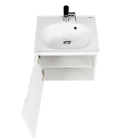 Фото тумба подвесная belbagno etna 50 bianco lucido, левая