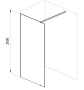 Фото душевое ограждение ravak walk-in wall 60*200 см gw9w00300z1, стекло прозрачное/профиль черный