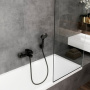 Фото смеситель hansgrohe vernis blend 71440670 для ванны с душем  черный матовый Фото смеситель hansgrohe vernis blend 71440670 для ванны с душем  черный матовый