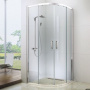 Фото душевой уголок berges wasserhaus solo r 061108 хром / прозрачное стекло 90х90