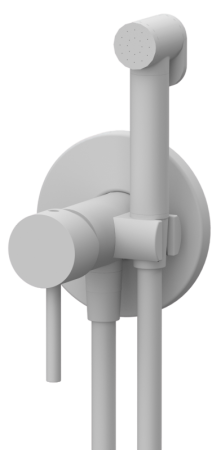 Фото гигиенический душ со смесителем remer x style x65wbo, белый матовый