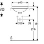 Фото раковина geberit variform 500.700.01.2 40 встраиваемая сверху