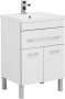 Фото тумба напольная с раковиной aquanet верона 58 белый, 1 ящик 2 дверцы