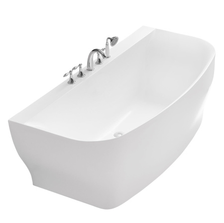 Фото акриловая ванна без перелива belbagno bb74-1650-w0 165*78 см