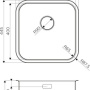 Фото мойка кухонная omoikiri omi 44-u/if-in quadro нержавеющая сталь