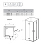 Фото душевой угол ravak smartline smsrv4-90 1sv77a00z1 90*90*190 см, стекло прозрачное/профиль хром