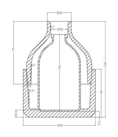 Фото ароматический диффузор salini gocce 1904201rf, матовый покраска по ral полностью