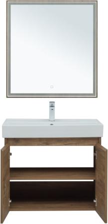 Фото комплект мебели aquanet nova lite 75 дуб рустикальный (2 дверцы)