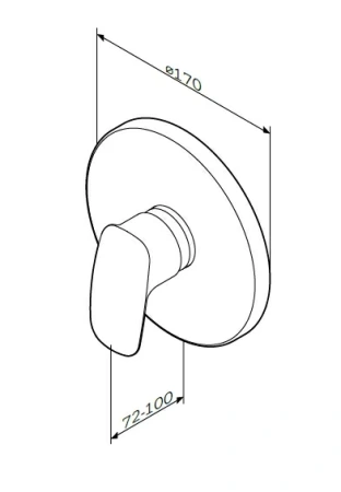 Фото смеситель для душа am.pm spirit v2.1, хром