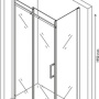 Фото душевой уголок berges wasserhaus melita 061016 прозрачное стекло  / хром 110х80