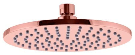 Фото верхний душ с шарнирным соединением 20 см remer 359mm20rlx, медь глянцевая