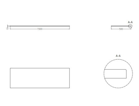 Фото столешница salini s-stone costa 200124mrf 150*50 см, матовая в цвете по ral