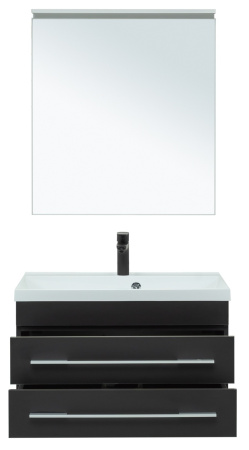 Фото комплект мебели aquanet верона 75 new черный матовый