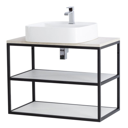 Фото консоль под раковину cezares cadro-90/46/58-2c-so-met-st